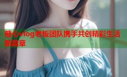 糖心vlog老板团队携手共创精彩生活新篇章