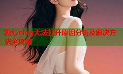 糖心vlog无法打开原因分析及解决方法全攻略