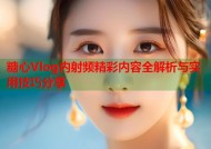 糖心Vlog内射频精彩内容全解析与实用技巧分享
