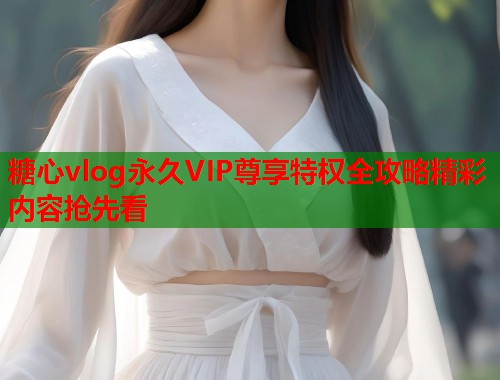糖心vlog永久VIP尊享特权全攻略精彩内容抢先看  第1张